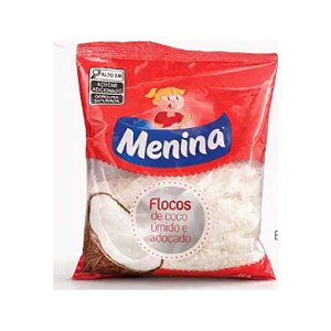 Flocos de Coco Úmido e Adoçado 100g Menina