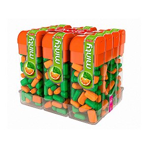 Display Pastilha Mini Minty Hortelã + Laranja de 14g cada - Docile