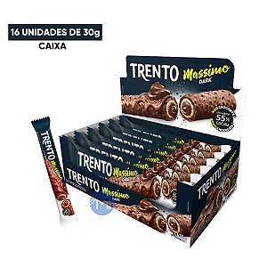 Chocolate Trento Massimo Dark Peccin caixa com 16 unidades