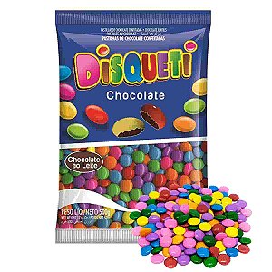 Chocolate Confeitos Coloreti tipo Confete Disqueti Dori 500g