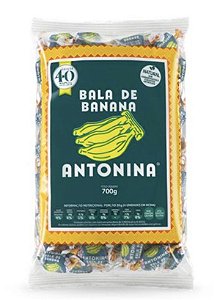 Bala De Banana Natural 700g - Antonina