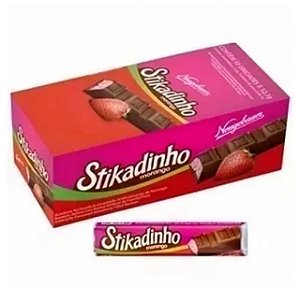 Chocolate Stikadinho Morango com 32 unidades Neugebauer