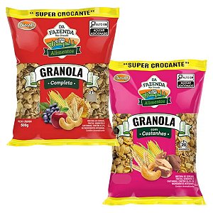 Granola da Fazenda Rio Grande 500g Castanha ou Completa