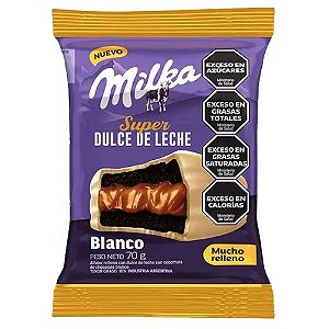 Biscoito Alfajor Super Doce De Leite Branco 70G - Milka