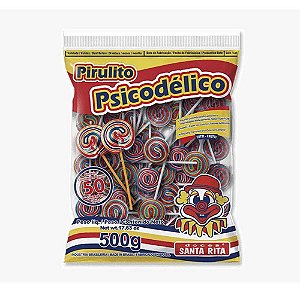 Pirulito Psicodelico Tutti Frutti 500g - Santa Rita