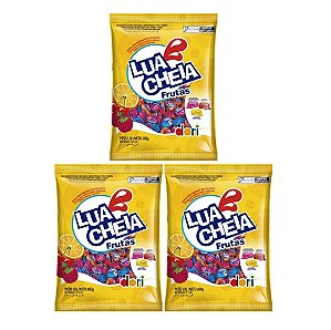 Kit 03 Bala Mastigável Lua Cheia Frutas 500g - Dori