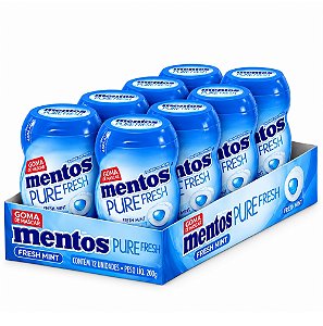Display Mentos Pure Fresh Mint 20g 10UN - Perfetti