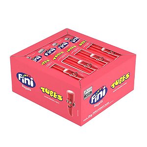 Mini Fini Tubes Morango e Nata 10g 32UN - Fini