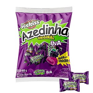 Bala Com Chicle Uva Azedinha 400g - Icekiss