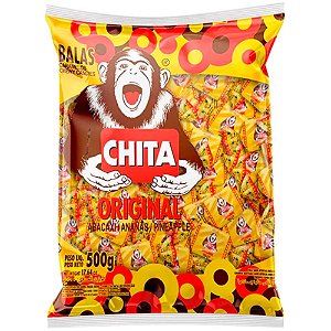 Bala Mastigável Abacaxi Chita 500g - Cory