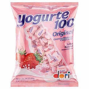 Bala Mastigável Yogurte 100 Original Dori 600g