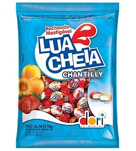 Bala Mastigável Recheada Lua Cheia Chantilly Dori 600g