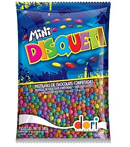 Chocolate Confeitos Coloreti tipo confete Mini Disqueti Dori 500g