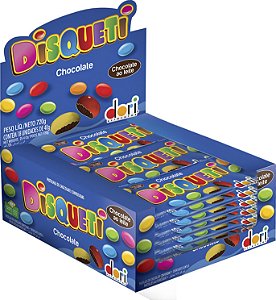 Disqueti Chocolate Confeitado Dori 18 unidades de 40g