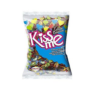 Bala Kiss me Sortida Recheada 600g- Santa Rita