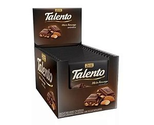 Chocolate Talento Meio Amargo com Amêndoas 12X90g - Garoto