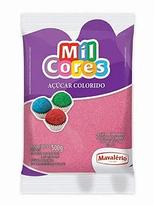 Açúcar Cristal Rosa Mil Cores Mavalério 500g