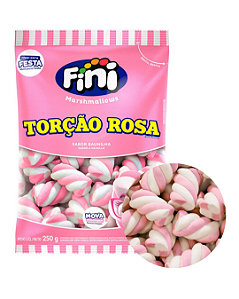 Marshmallows Torção Rosa 250g Fini