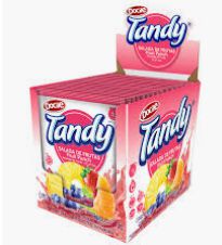 Refresco em pó 15 unidades Tandy sabor Salada Frutas