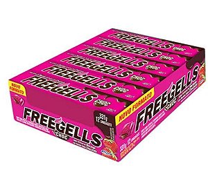 Freegells Drops Chocolate com Morango c/12 - Riclan