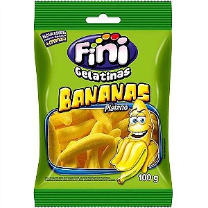 Balas de Gelatina Fini Sabor Banana 90g