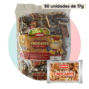 Pé de Moleque Crocante Gulosina com 50 Unidades de 17g