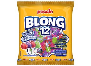 Pirulito Blong Recheio Chicle 50 Un. 600G Sortido Peccin