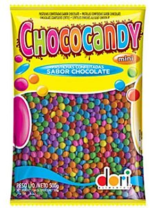 Confeito Confete mini Chococandy Colorido Dori 500g