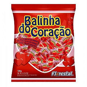 Bala Balinha de Coração 108g - Florestal