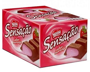 Chocolate Sensação Morango Nestlè com 24 Unidades