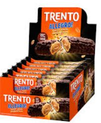 Chocolate Trento Allegro Choco Dark Amendoim Peccin caixa com 16 unidades