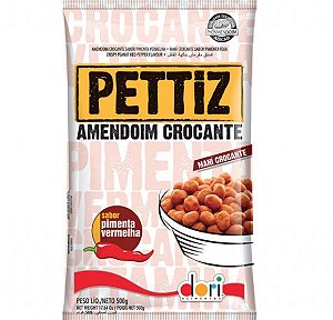 Amendoim Crocante Pettiz Pimenta Vermelha Dori 500g