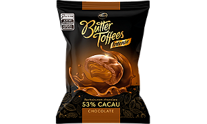 Bala Butter Toffees 53% Cacau Chocolate Arcor 500g