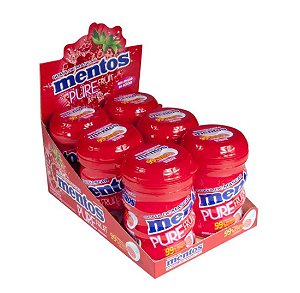 Goma de Mascar Mentos Pure Fresh Sabor Morango - Perfetti