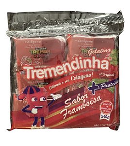 Gelatina Tremendinha Framboesa  C/ 12 Unidades