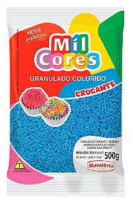 Granulado Crocante Azul Mil Cores Mavalério 500g