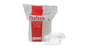 Pote retangular com tampa 150ml com 20 unidades - Prafesta