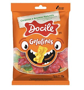 Bala de Gelatina Ursinhos Naturais 70g - Docile