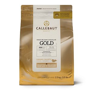 Chocolate Belga Callebaut Gold Caramelo 30,4% Moedas 2,010kg