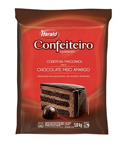 Cobertura Fracionada Confeiteiro Meio Amargo Harald 5kg