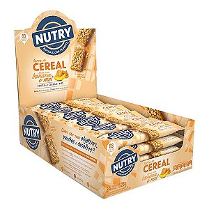 Barra de cereal aveia com banana e mel com 24 unidades - Nutry
