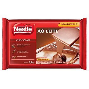 Caixa Barra De Chocolate Ao Leite com 12 barras de 1Kg - Nestlé