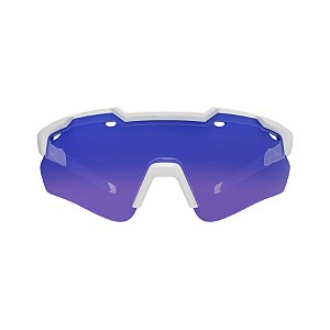 Óculos HB Shield Evo 2.0 Pearled White Blue Chrome
