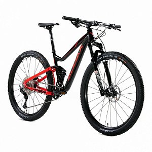 Mountain Bike Audax FS-400 Preto/Vermelho - 2021/2022