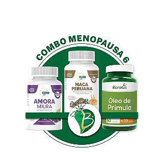 COMBO MENOPAUSA 6 - AMORA MIURA + MACA PERUANA + ÓLEO DE PRÍMULA