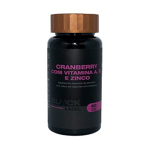 Black Label - Cranberry com Vitamina A, C e Zinco 600mg 60caps
