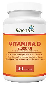 Vitamina D 2.000 UI - 30 cápsulas