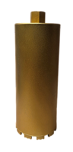 BROCA SERRA COPO DIAMANTADA PARA PERFURATRIZ 132MM X 350MM M22 DOURADA (PRODUTO IMPORTADO)