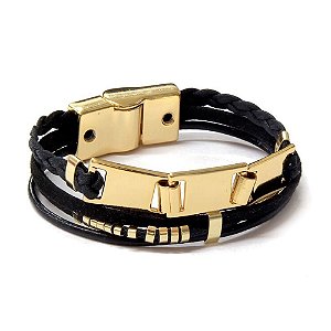 Pulseira Lucca Jet Dourado