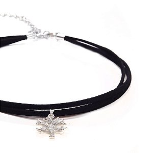 Colar Choker Viva Prata Jet